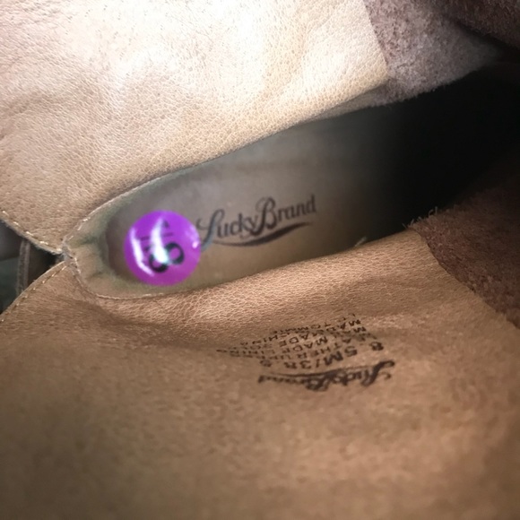 Lucky Brand Leather Buckle Boots - Picture 3 of 5